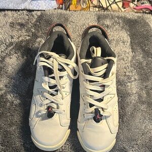 Jordan Kids White and Black Sneakers